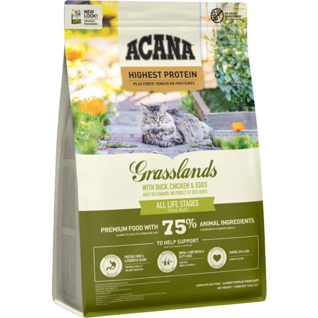 Acana Grassland Tüm Irk ve Yaşam Evreleri İçin Kedi Maması 1.8 Kg