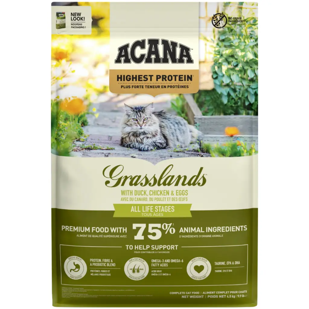 Acana Grassland Tüm Irk ve Yaşam Evreleri İçin Kedi Maması 4.5 Kg