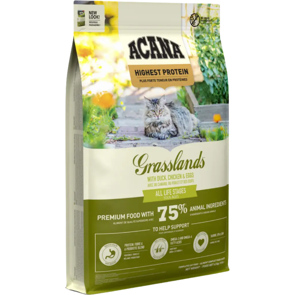 Acana Grassland Tüm Irk ve Yaşam Evreleri İçin Kedi Maması 4.5 Kg