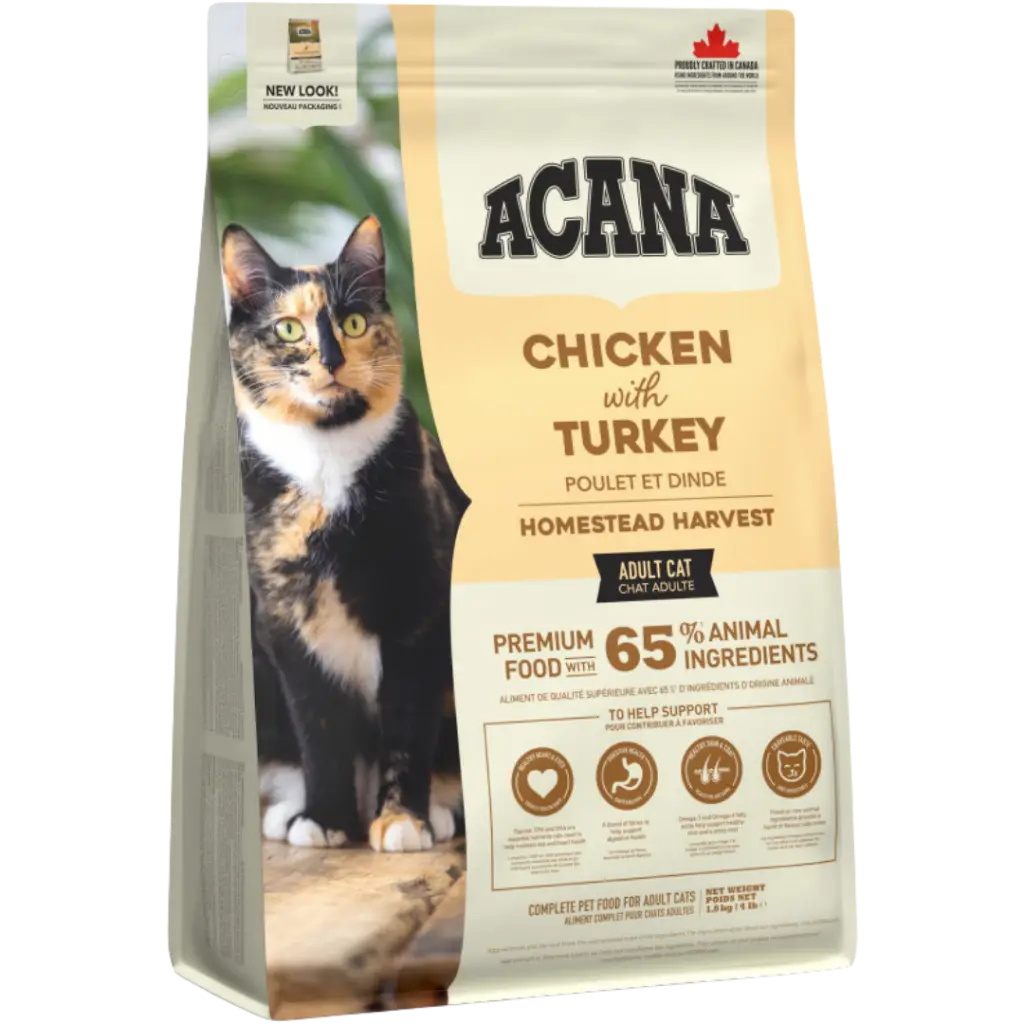 Acana Homestead Harvest Tavuk ve Hindi Etli Yetişkin Kedi Maması 1.8 Kg