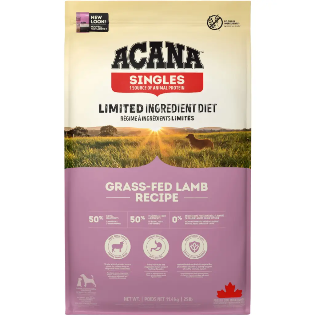 Acana Singles Grass-Fed Lamb Tüm Irklar ve Yaşam Evreleri İçin Köpek Maması 11.4 Kg