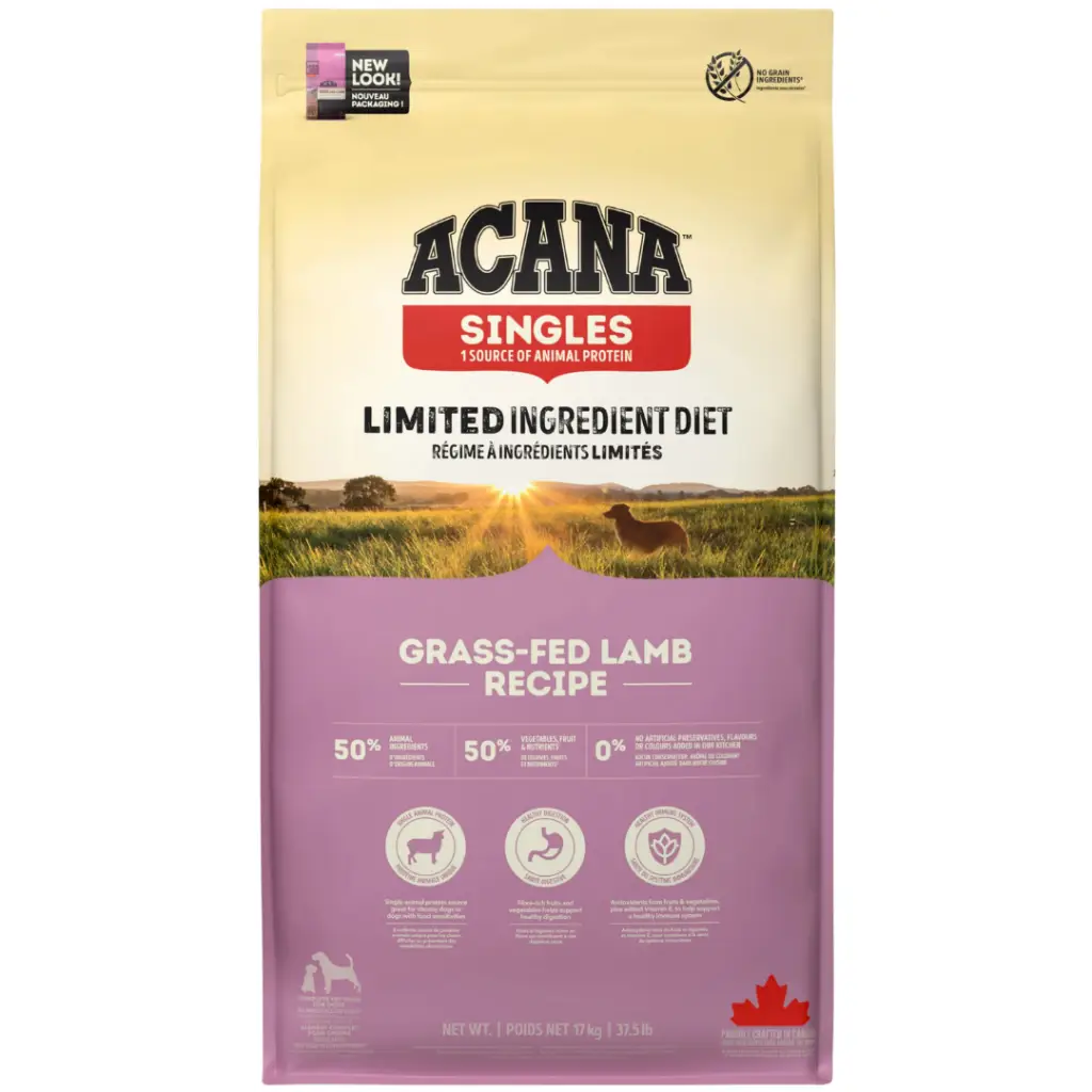 Acana Singles Grass-Fed Lamb Tüm Irklar ve Yaşam Evreleri İçin Köpek Maması 17 Kg