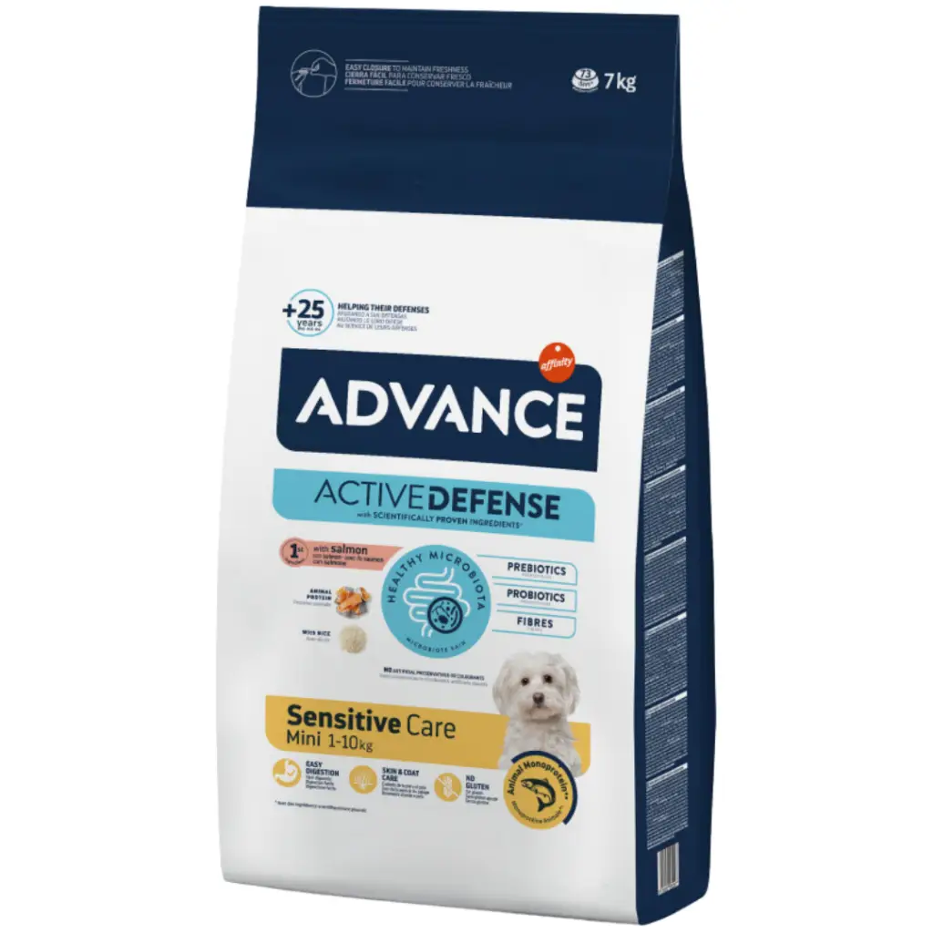 Advance Mini Sensitive Somonlu Küçük Irk Yetişkin Köpek Maması 7 Kg