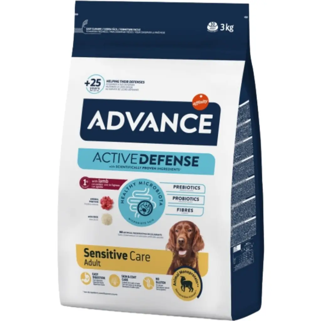 Advance Sensitive Kuzu Etli Yetişkin Köpek Maması 3 Kg