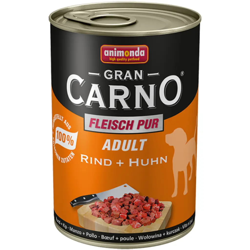 Animonda Gran Carno Sığır Etli ve Tavuklu Köpek Konservesi 400 Gr