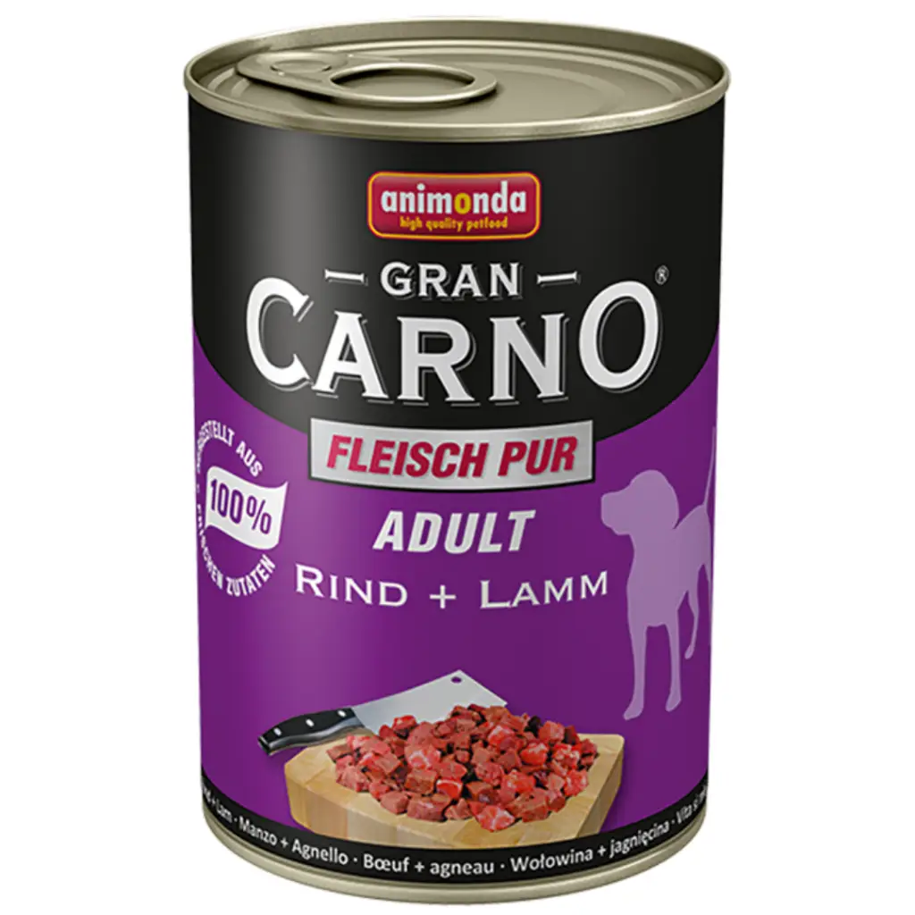Animonda Gran Carno Sığır ve Kuzu Etli Köpek Konservesi 400 Gr