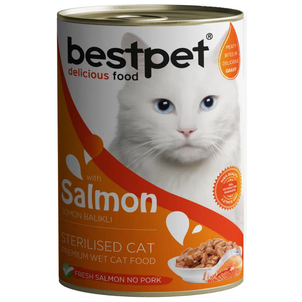 Bestpet Sterilised Somonlu Kısırlaştırılmış Kedi Konservesi Gravy 400 Gr