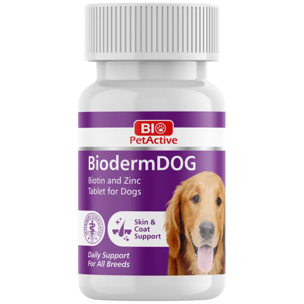 Bio PetActive Biodermdog Köpekler İçin Çinko ve Biotin Tablet (75 Tablet) 37.5 Gr