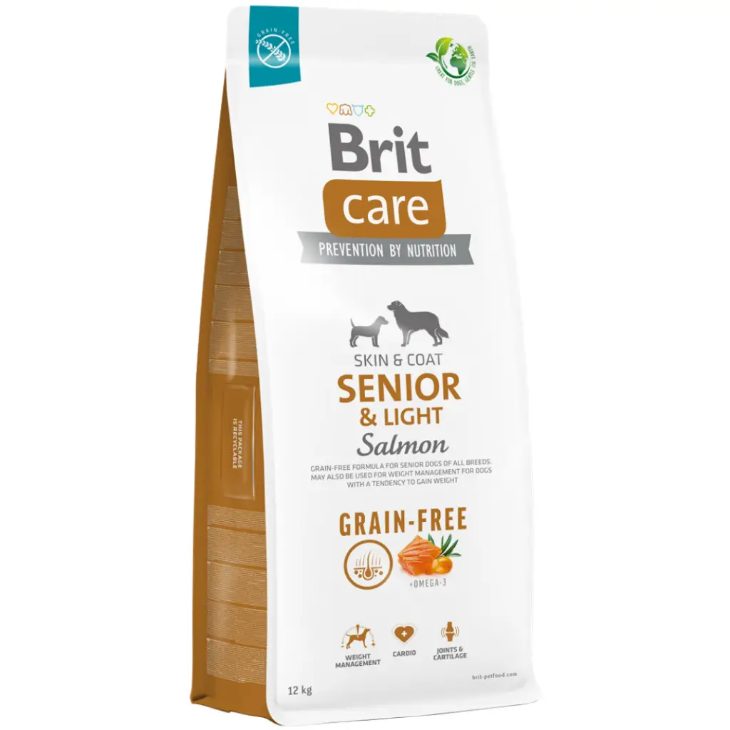 Brit Care Senior & Light Tahılsız Somonlu Yaşlı Köpek Maması 12 Kg
