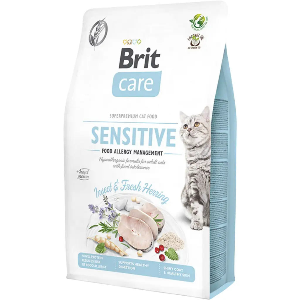 Brit Care Sensitive Hypo Allergenic Böcek Proteinli Tahılsız Yetişkin Kedi Maması 7 Kg