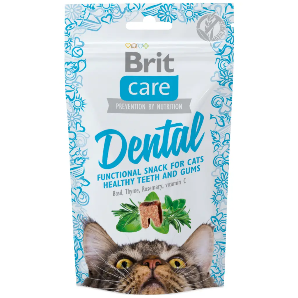 Brit Care Snack Dental Diş Sağlığı İçin Tahılsız Kedi Ödülü 50 Gr