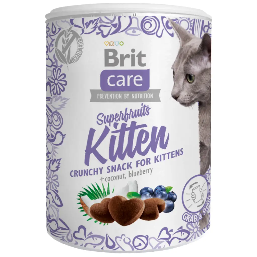Brit Care Snack Superfruits Tahılsız Yavru Kedi Ödülü 100 Gr