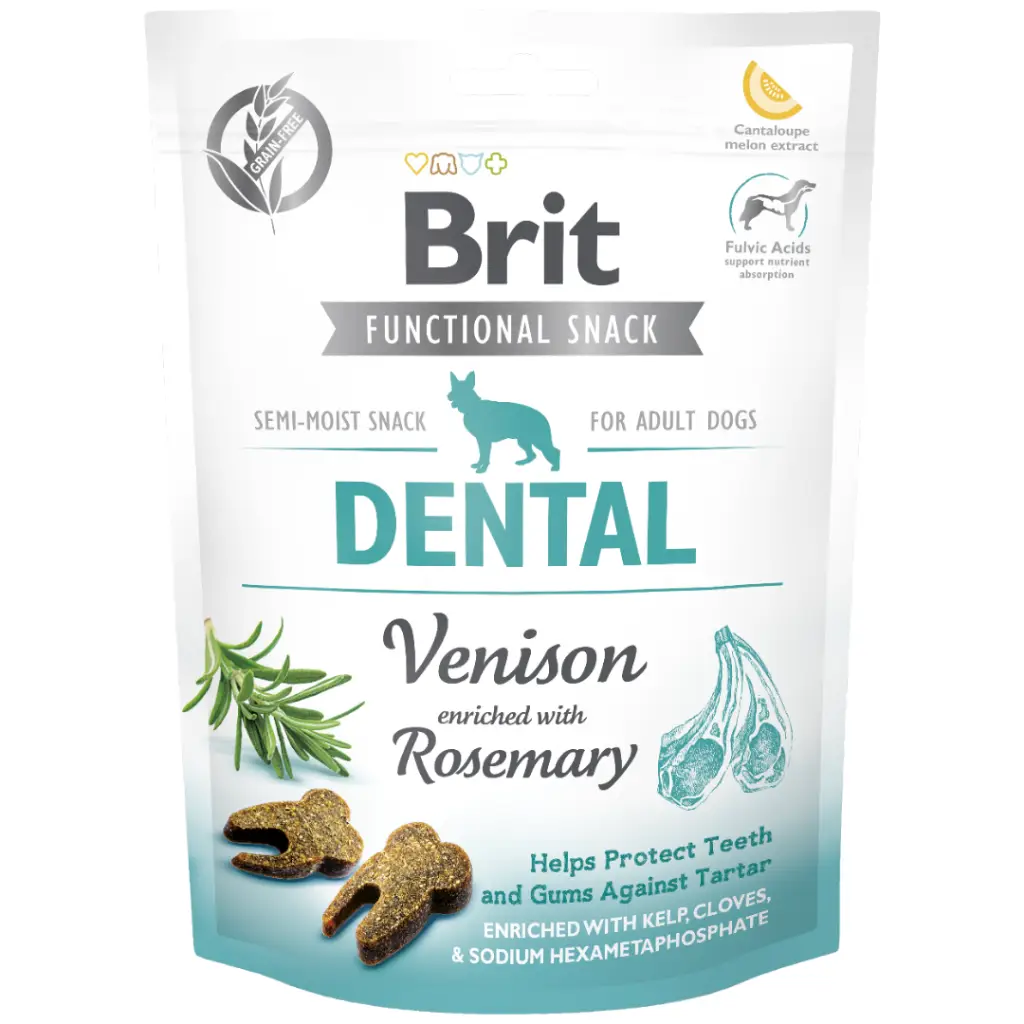 Brit Functional Snack Dental Geyik Etli ve Biberiyeli Köpek Ödülü 150 Gr