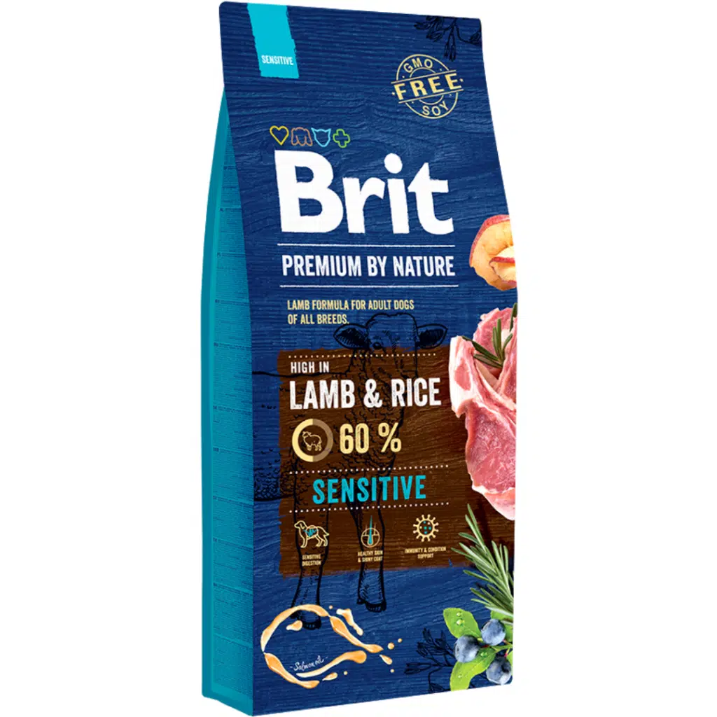 Brit Premium By Nature Sensitive Kuzu Etli Yetişkin Köpek Maması 8 Kg