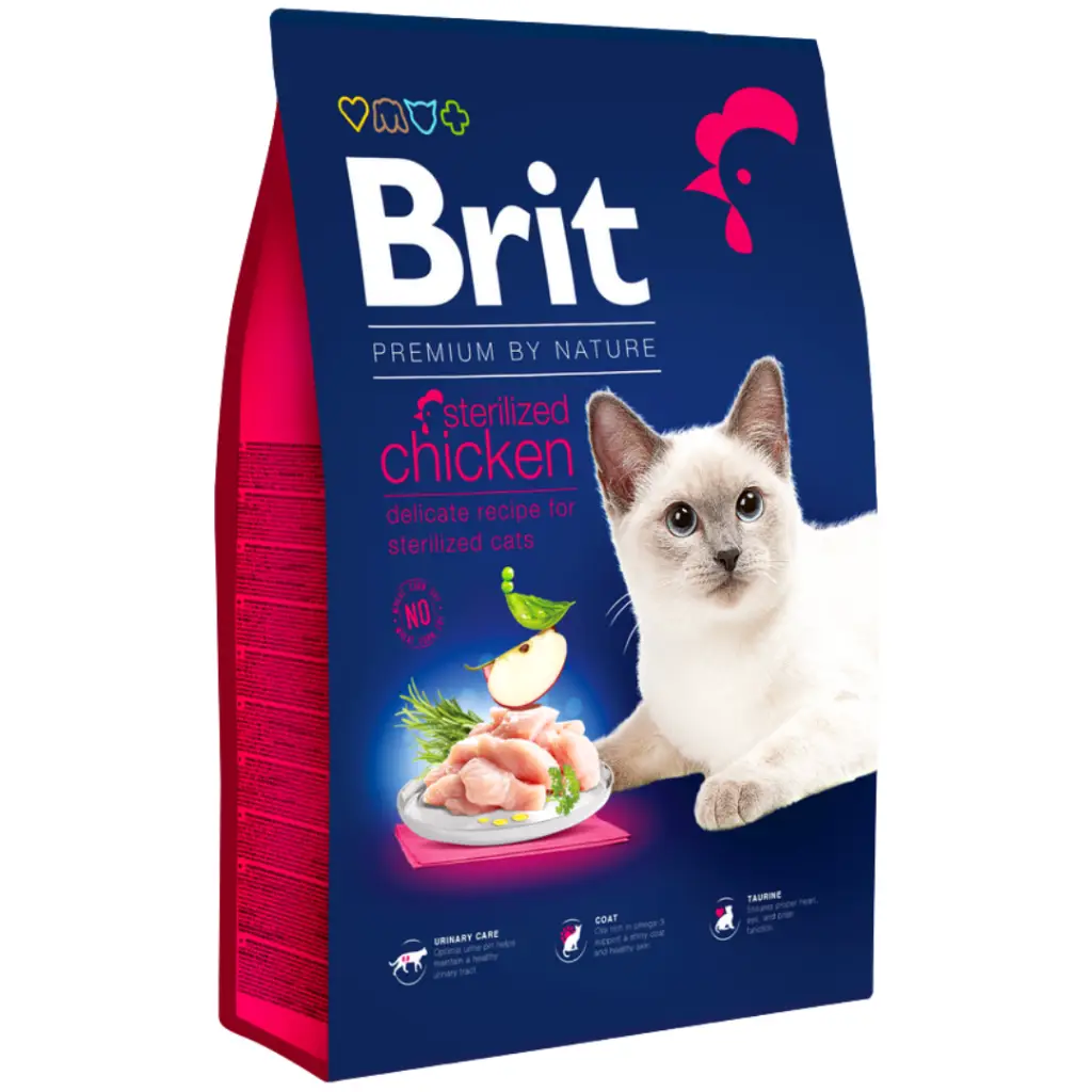 Brit Premium By Nature Sterilised Tavuklu Kısırlaştırılmış Kedi Maması 8 Kg