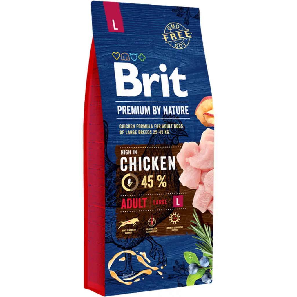 Brit Premium By Nature Tavuklu Büyük Irk Yetişkin Köpek Maması 15 Kg