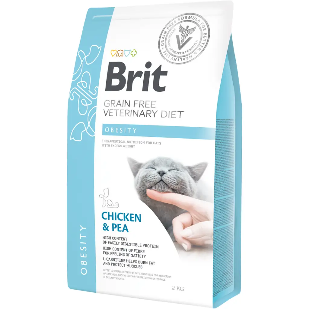 Brit Veterinary Diets Grain Free Obesity Kilo Kontrolü İçin Tahılsız Kedi Maması 2 Kg