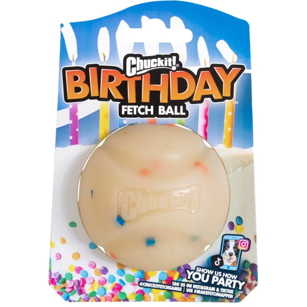 Chuckit! Birthday Fetch Ball Doğum Günü Temalı Köpek Oyun Topu Orta Boy