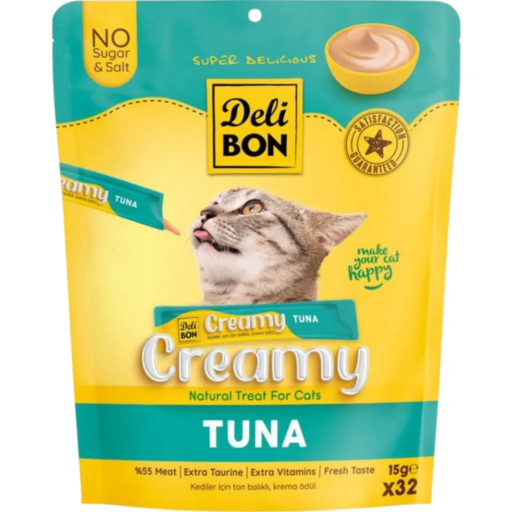 Delibon Creamy Tuna Ton Balıklı Sıvı Kedi Ödülü 32x15 Gr