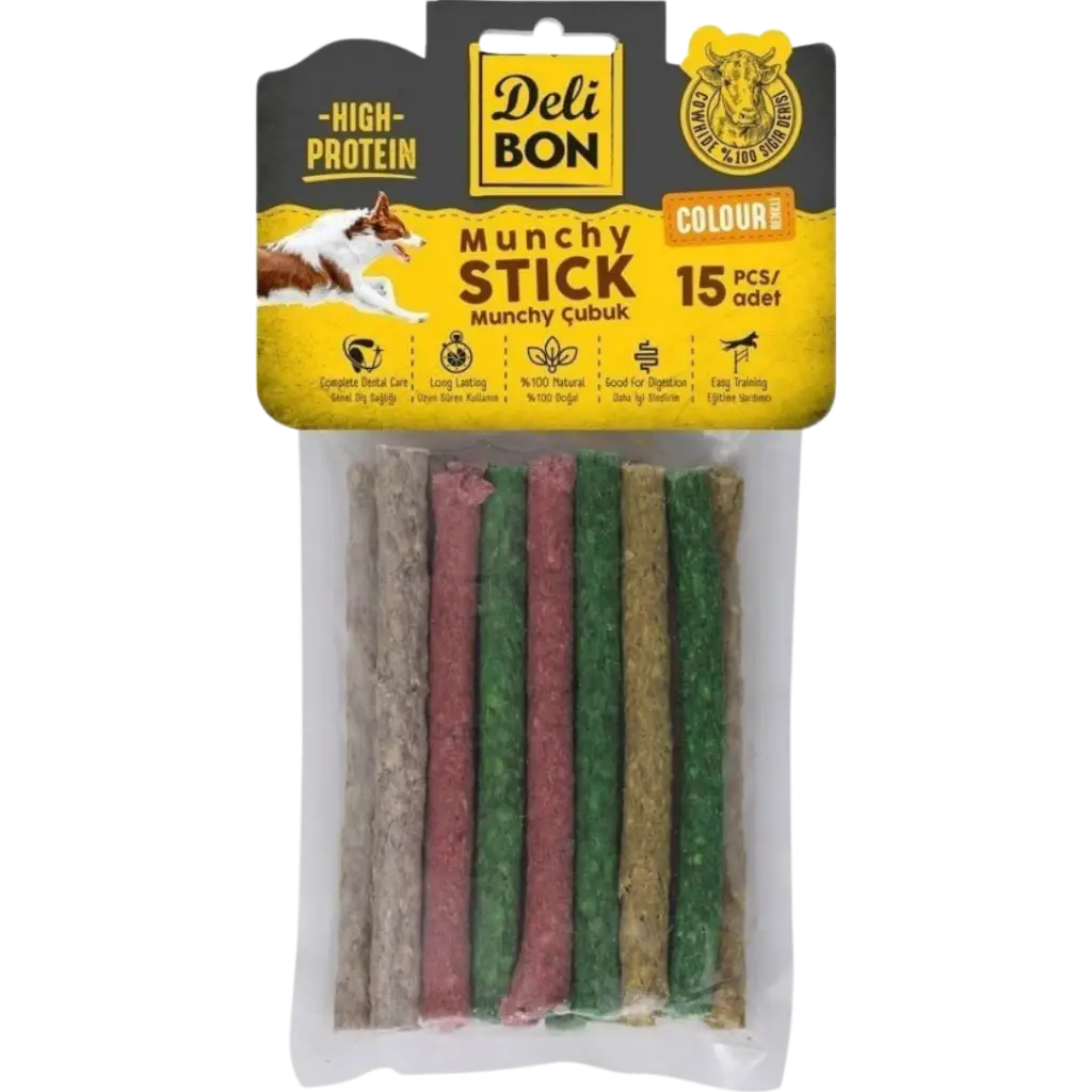 Delibon Munchy Kalın Çubuk Köpek Ödülü 15 Li Paket