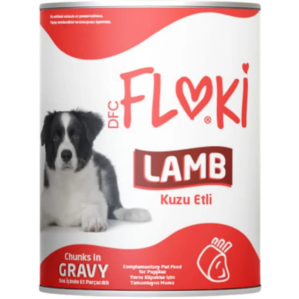 Floki Puppy Sos İçinde Kuzu Etli Yavru Köpek Konservesi 400 Gr
