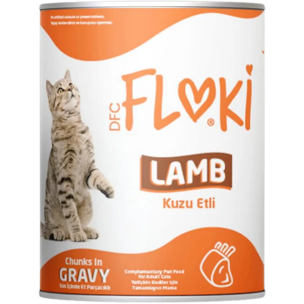 Floki Sos İçinde Kuzu Etli Yetişkin Kedi Konservesi 400 Gr
