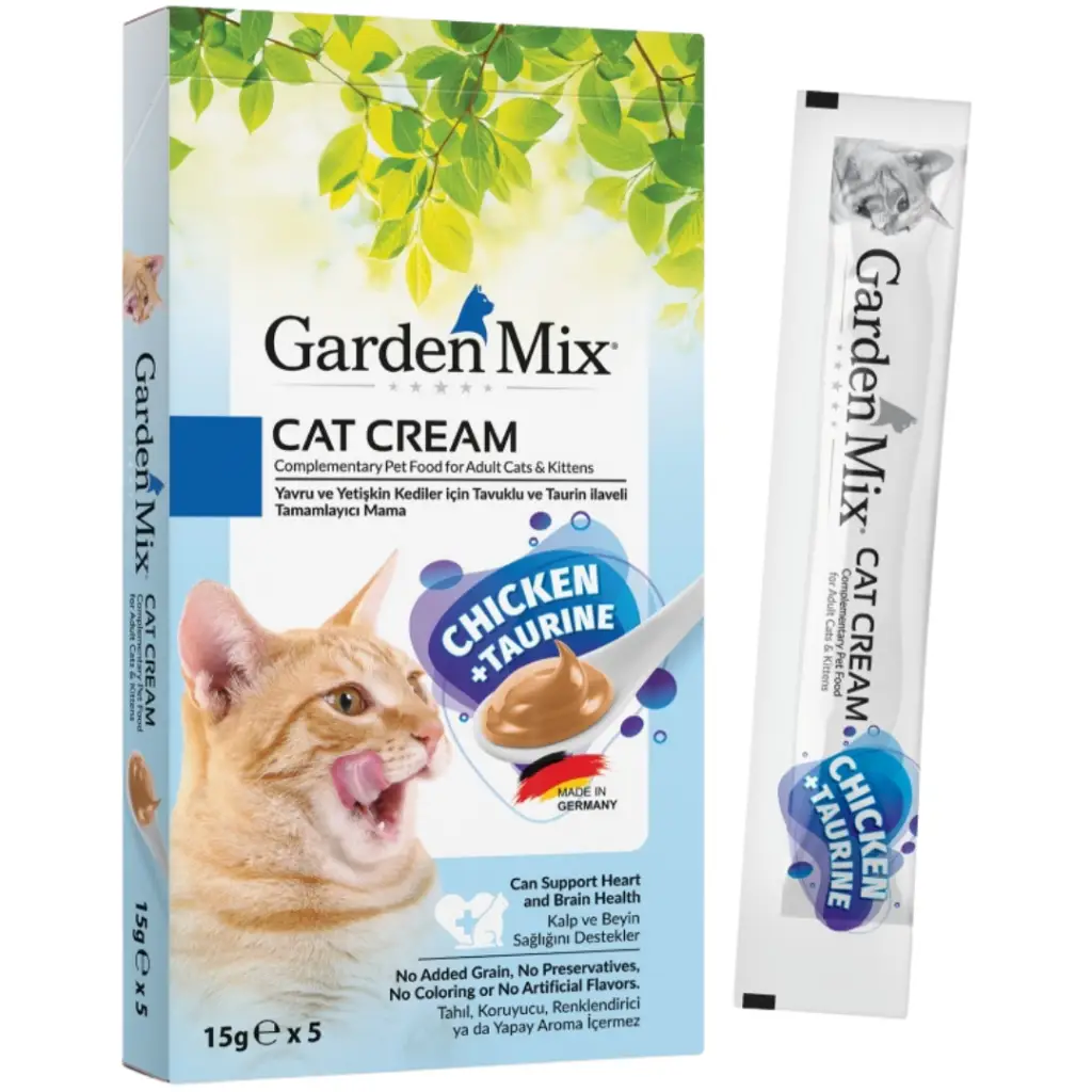 Garden Mix Cat Cream Tavuklu & Taurinli Krema Kedi Ödülü 5x15 Gr