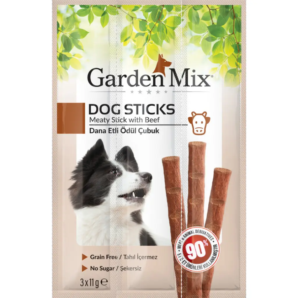 Garden Mix Sticks Dana Etli Köpek Ödülü 3x11 Gr
