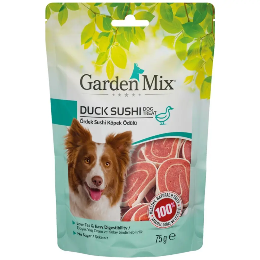 Garden Mix Duck Sushi Ördek Suchi Köpek Ödülü 75 Gr