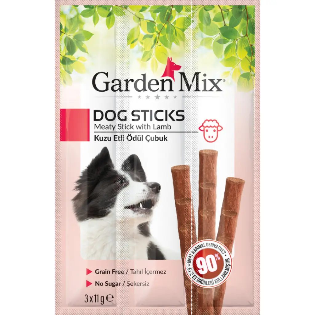 Garden Mix Sticks Kuzu Etli Köpek Ödülü 3x 11 Gr