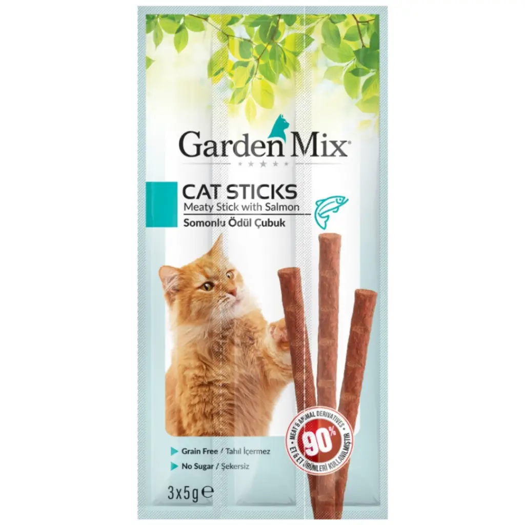 Garden Mix Sticks Somonlu Kedi Ödülü 3x5 Gr
