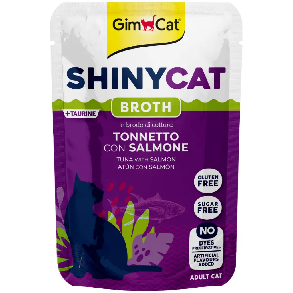 GimCat Shinycat Pouch Ton Balıklı ve Somonlu Yetişkin Kedi Yaş Maması 70 Gr