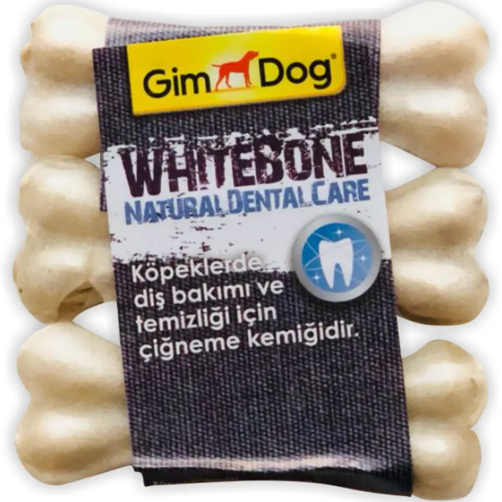 GimDog Whitebone Press Kemik Köpek Ödülü 3 Lü Paket 60 Gr
