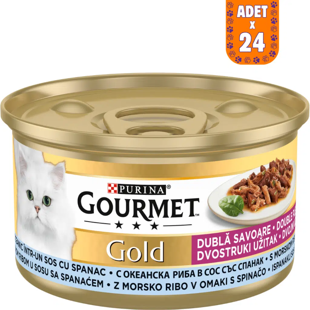 Gourmet Gold Okyanus Balıklı Ve Sebzeli Kedi Konserve Maması 85 Gr 24 Adet