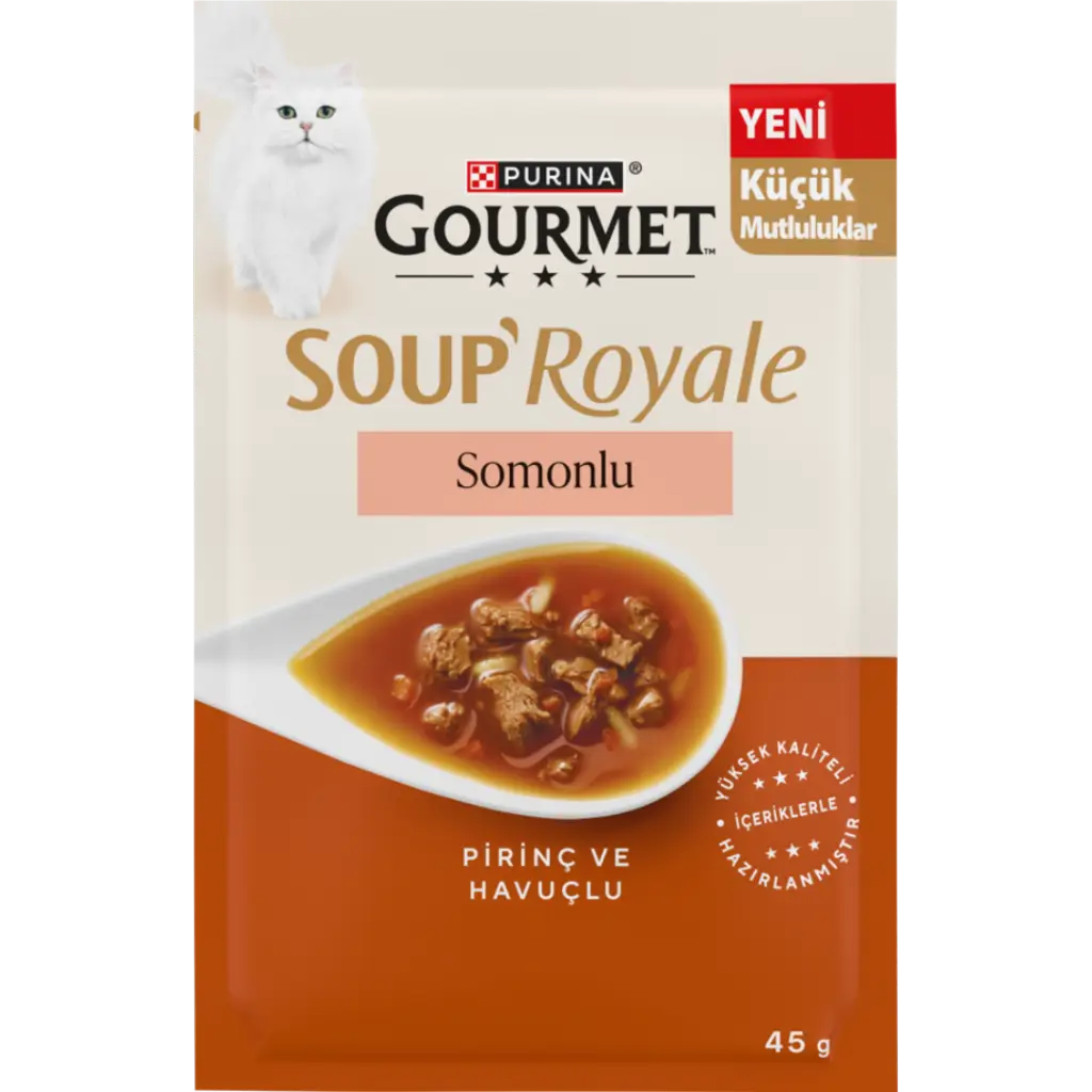 Gourmet Soup Royale Somonlu Kedi Çorbası 45 Gr