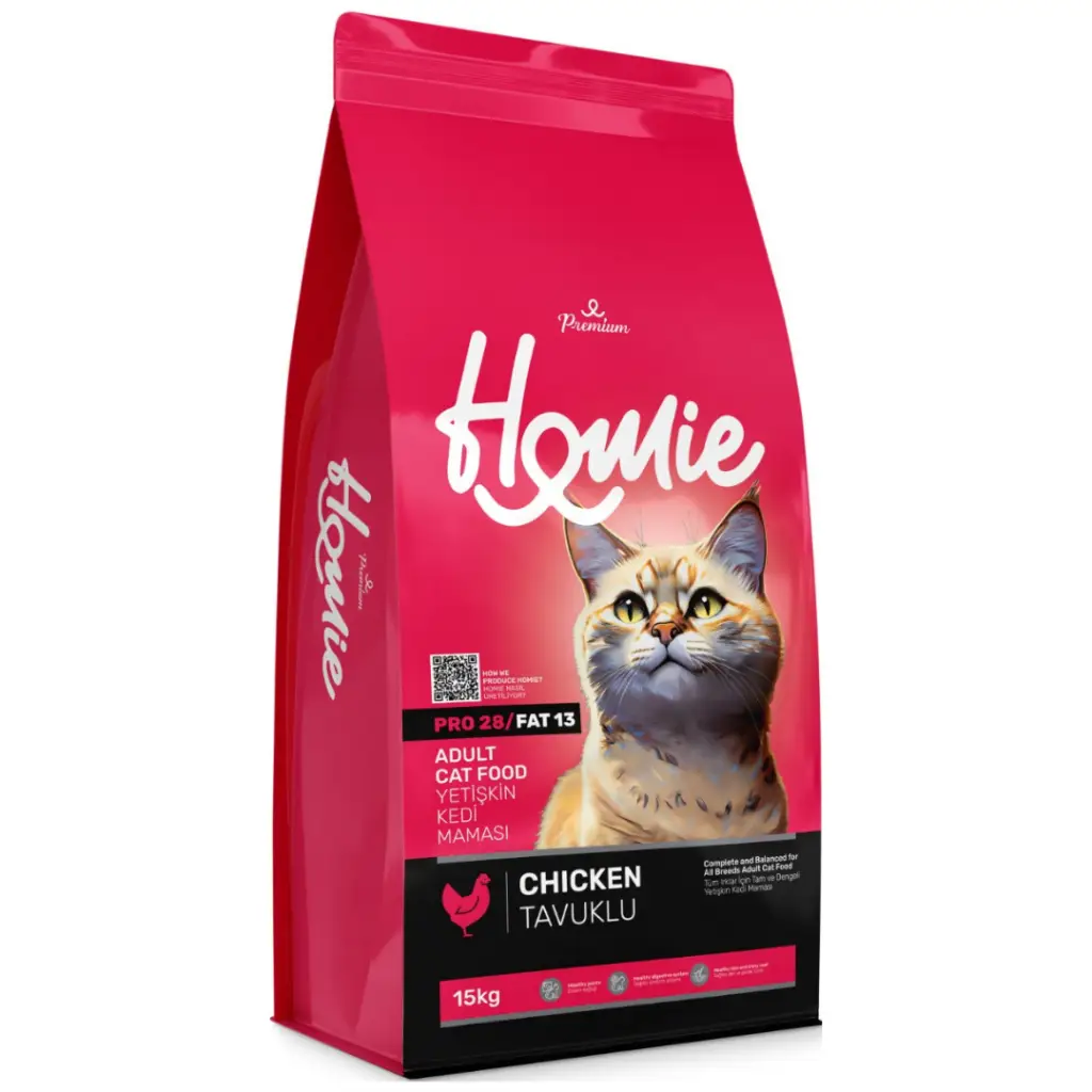 Homie Premium Tavuklu Yetişkin Kedi Maması 15 Kg