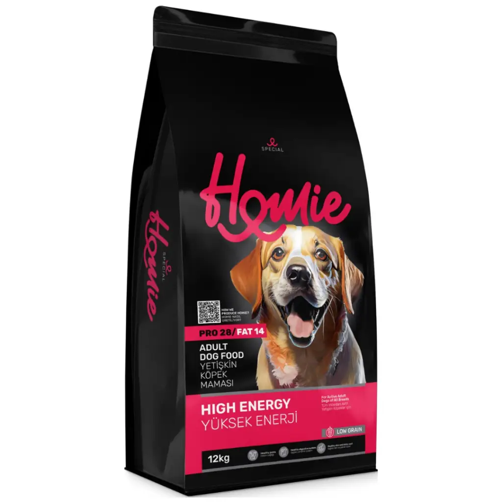 Homie Special Düşük Tahıllı Yüksek Enerjili Tavuklu Yetişkin Köpek Maması 12 Kg