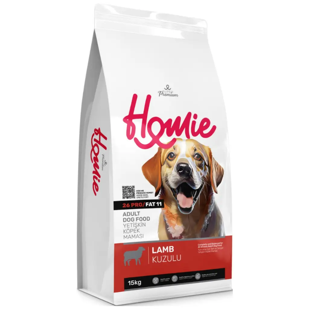 Homie Süper Premium Kuzu Etli Yetişkin Köpek Maması 15 Kg