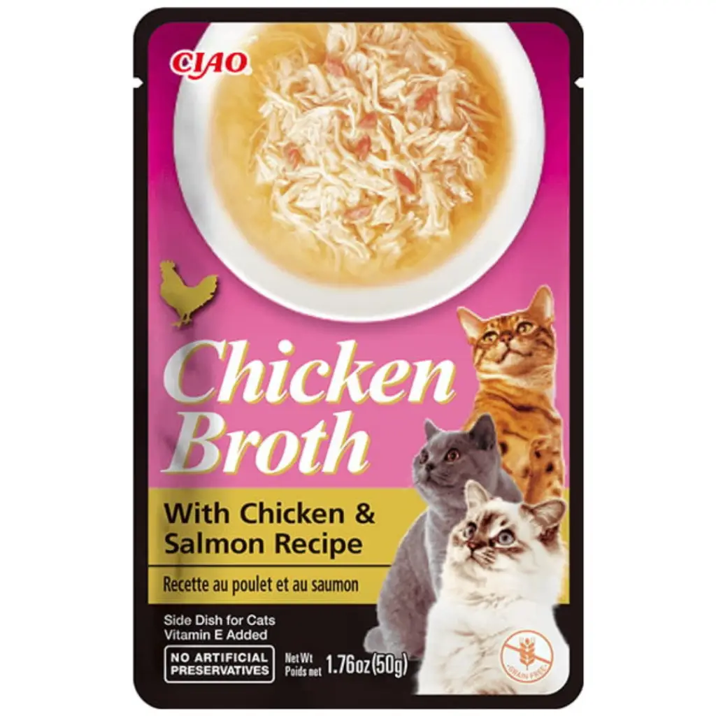 inaba Ciao Broth Tavuk Sulu ve Somonlu Kedi Çorbası 50 Gr