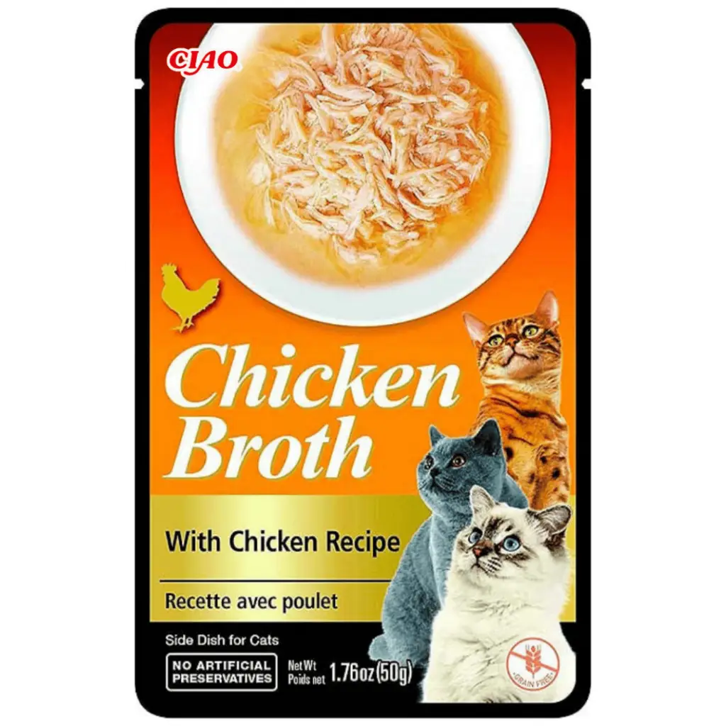 inaba Ciao Broth Tavuk Sulu ve Tavuklu Kedi Çorbası 50 Gr