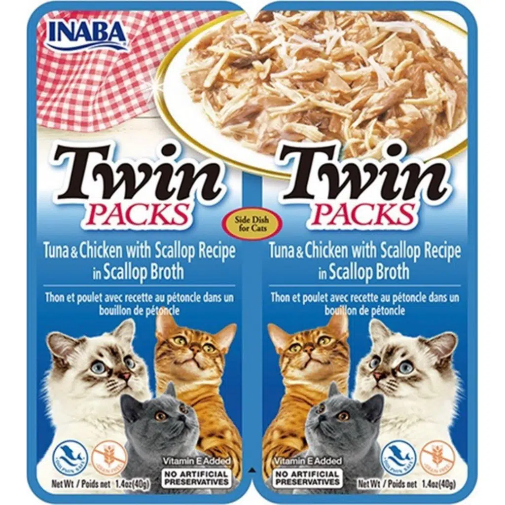 inaba Ciao Churu Twin Packs Deniz Taraklı Ton Balıklı ve Tavuklu Kedi Çorbası 2x40 Gr