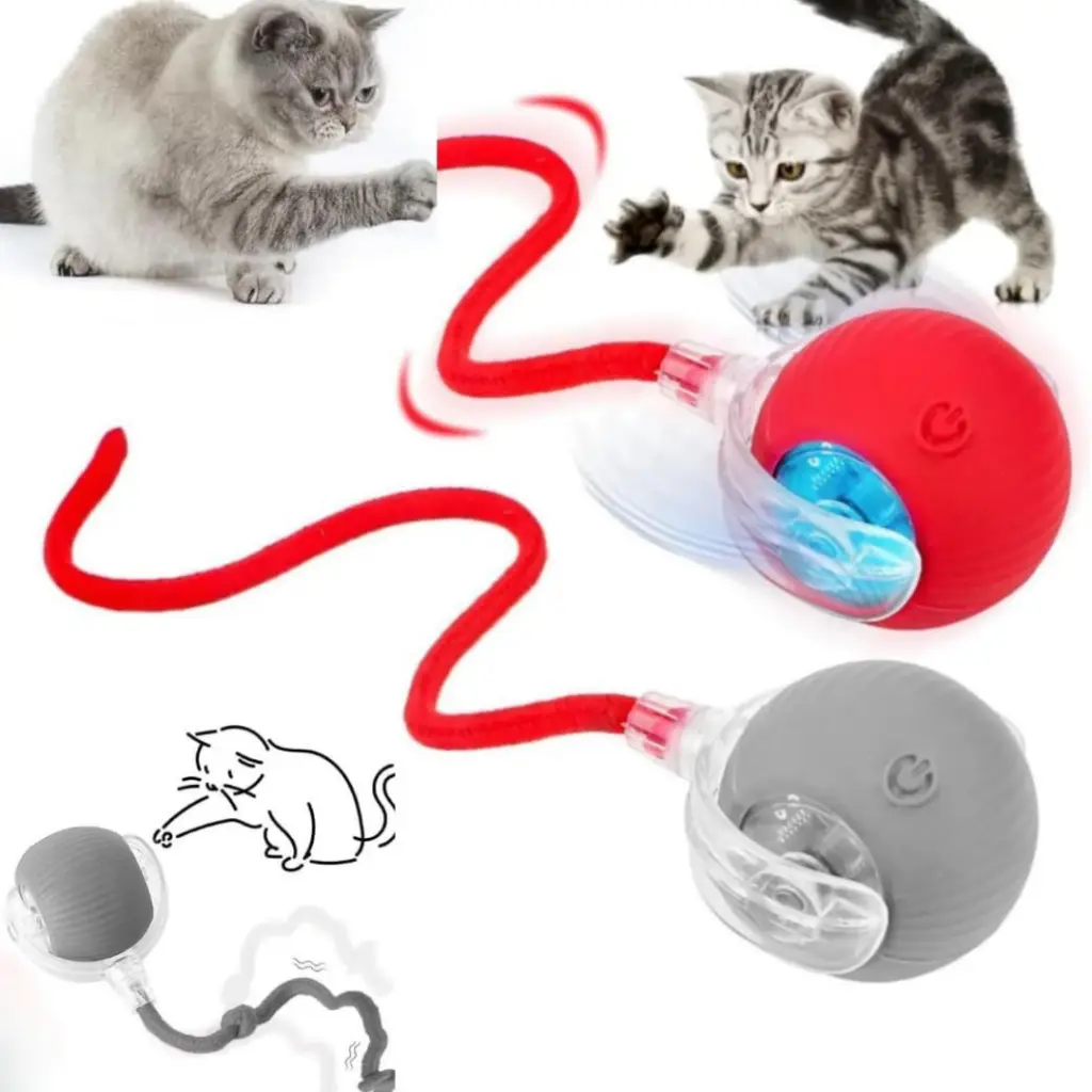 İnteraktif Hareketli Kuyruklu Top Kedi Oyuncağı