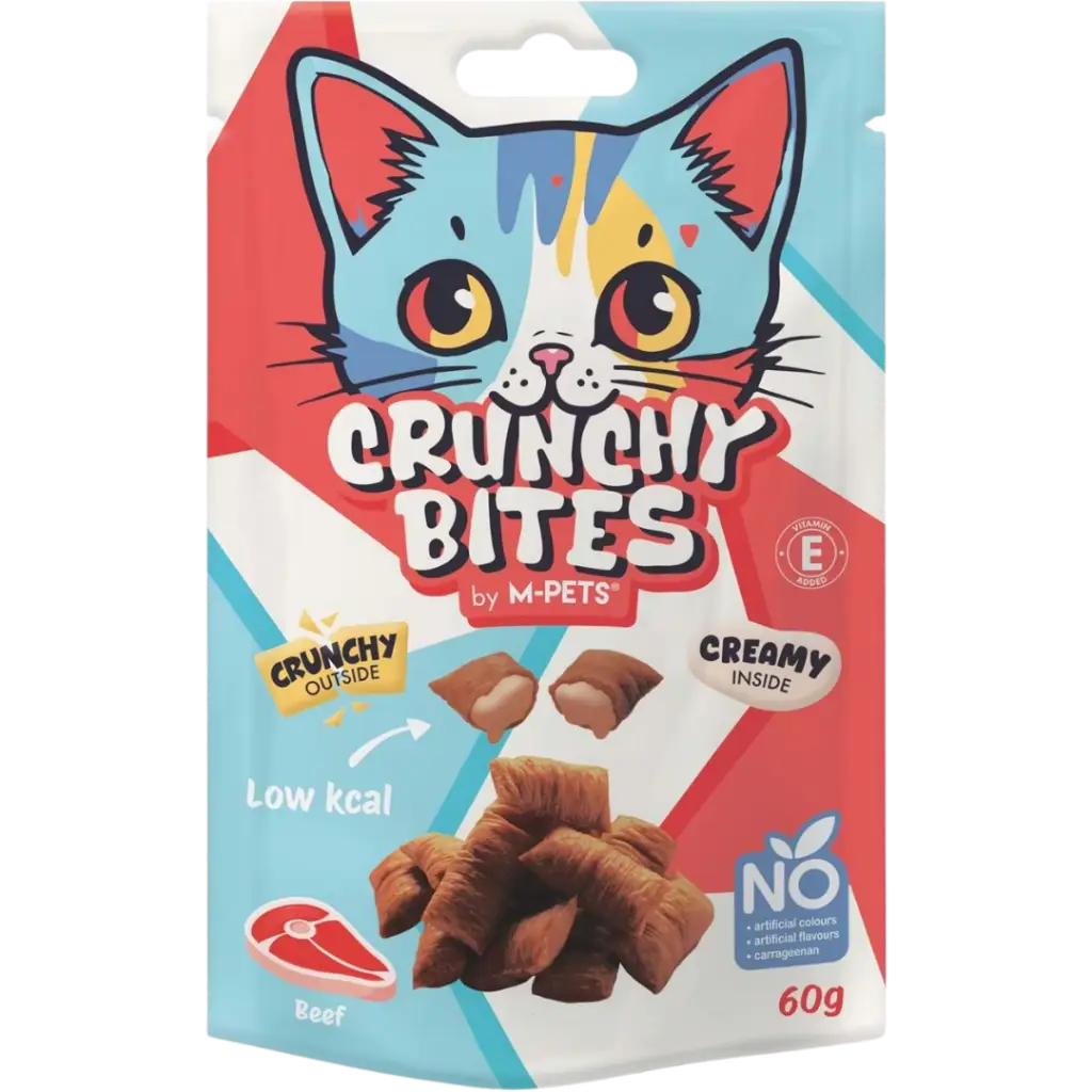 M-Pets Crunchy Bites Biftekli Kedi Ödülü 60 Gr