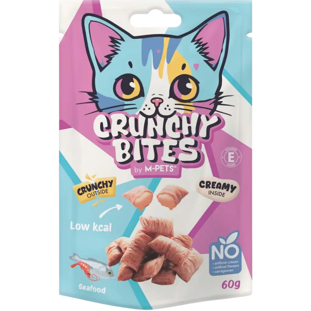 M-Pets Crunchy Bites Deniz Mahsüllü Kedi Ödülü 60 Gr