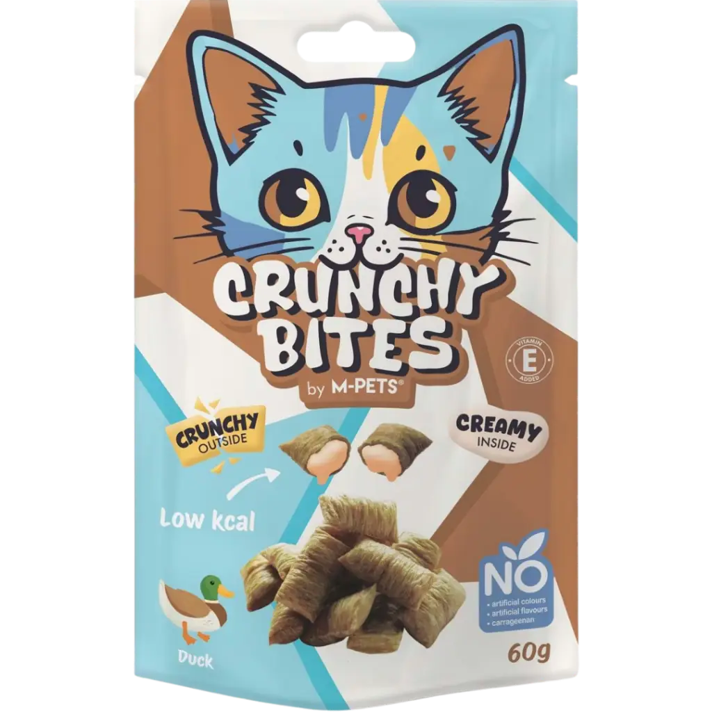 M-Pets Crunchy Bites Ördekli Kedi Ödülü 60 Gr