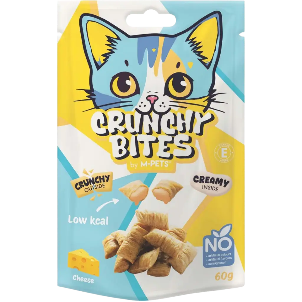 M-Pets Crunchy Bites Peynirli Kedi Ödülü 60 Gr