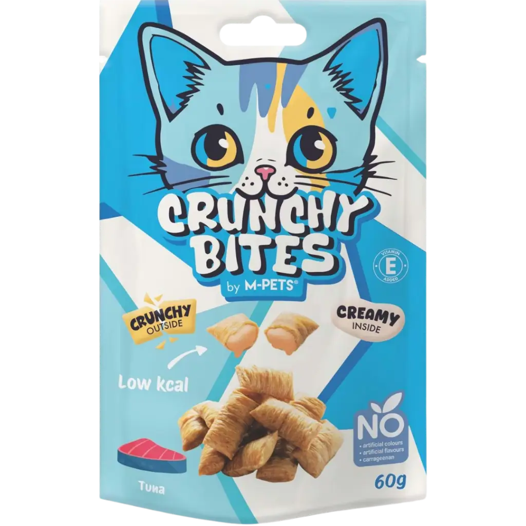 M-Pets Crunchy Bites Ton Balıklı Kedi Ödülü 60 Gr