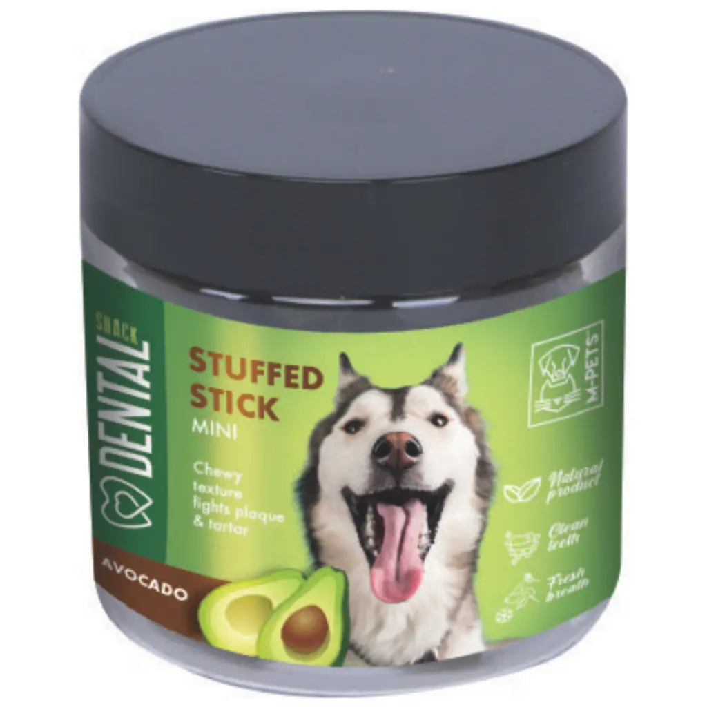 M-PETS Dental Snack Avocado Stuffed Stick Mini Köpek Ödülü 100 Gr