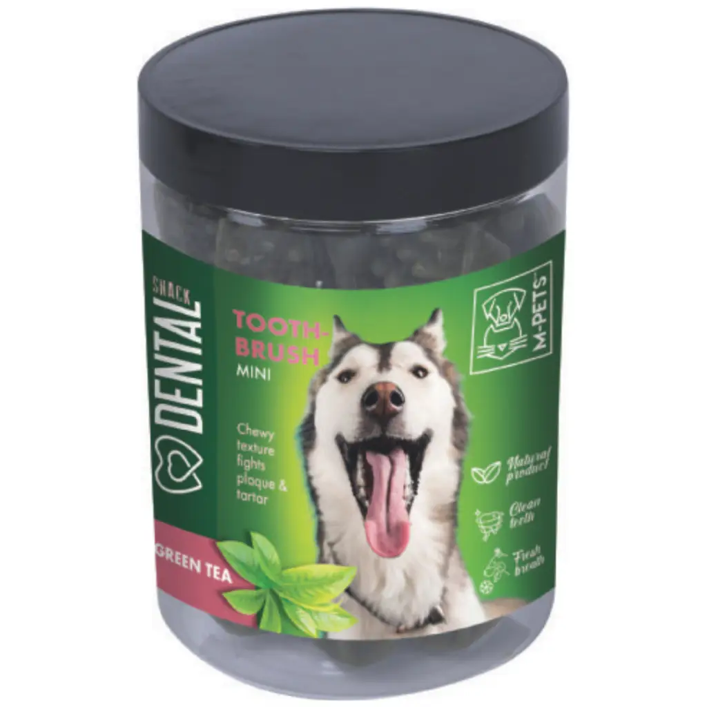 M-PETS Dental Snack Green Tea Tooth Brush Mini Köpek Ödülü 200 Gr