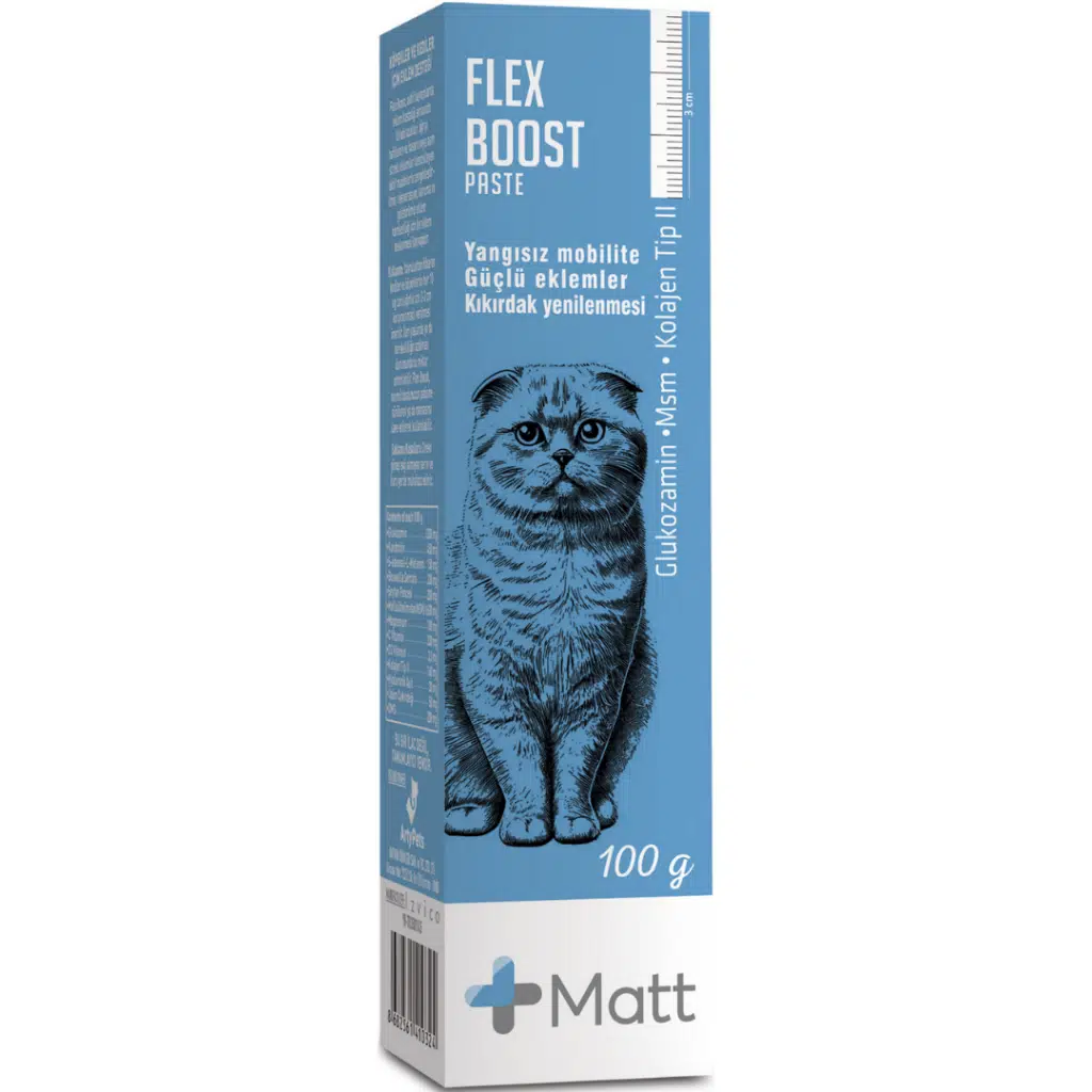 Matt Flex Boost Kediler ve Köpekler İçin Eklem Desteği Paste 100 Gr